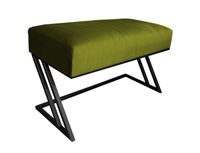 Ławka ZETA LOFT BL75 pufa podnóżek metal