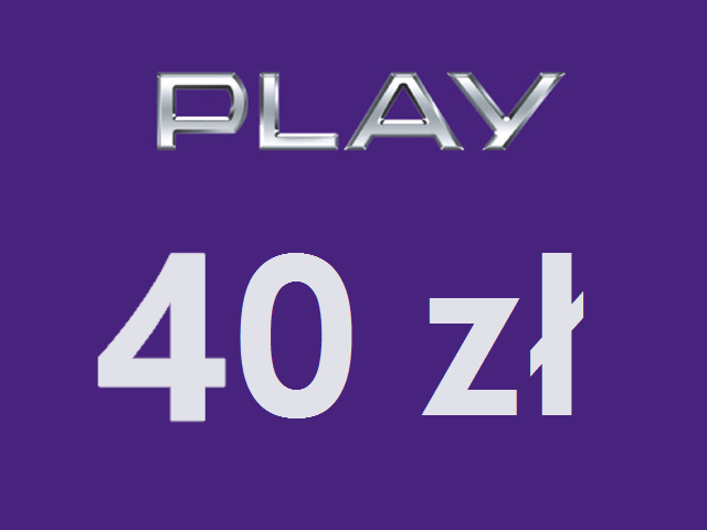 Doładowanie PLAY 40zł zdjęcie 1