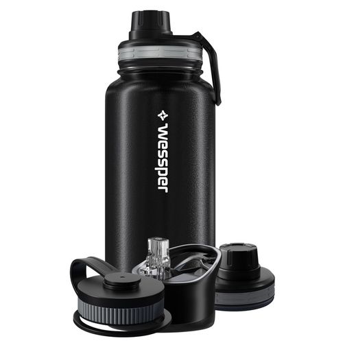 BUTELKA TERMICZNA WESSPER KUBEK TERMICZNY ZE SŁOMKĄ STAL NIERDZEWNA 1000 ml na Arena.pl