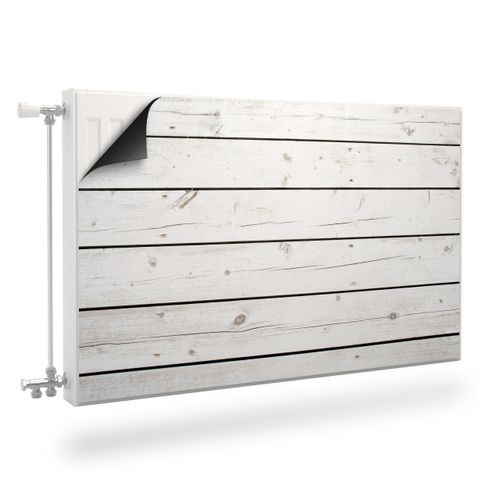 Mata MAGNETYCZNA Na Kaloryfer Białe Deski Imitacja Drewna 90cm x 60cm na Arena.pl