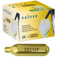 NABOJE DO SYFONU DO WODY SODOWEJ SATURATORA CO2 25 SZTUK KAYSER 1102