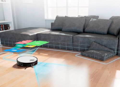 ROBOT SPRZĄTAJĄCY 2W1 LASER SAMOOPRÓŻNIAJĄCY MOPUJĄCY NAJMOCNIEJSZY 8000PA na Arena.pl