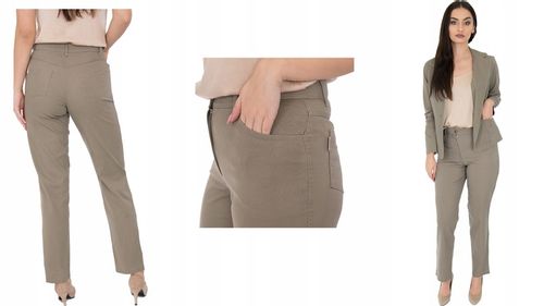 SPODNIE BAWEŁNA KLASYCZNE (38-54) KOLORY r.46 na Arena.pl