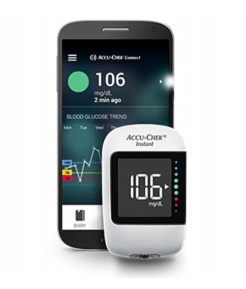 Glukometr Accu-Chek Instant mg/dL NOWY zestaw paski nakłuwacz lancety zdjęcie 2