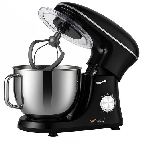 Robot Planetarny Kuchenny RUHHY 6,2L Wielofunkcyjny Mikser do Ciasta CZARNY na Arena.pl