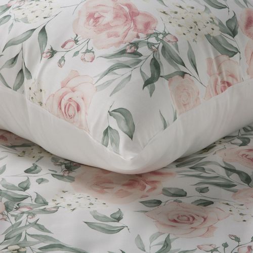 Pościel z satyny bawełnianej w kwiaty SPRING 160X200 70X80X2 wielokolorowa na Arena.pl