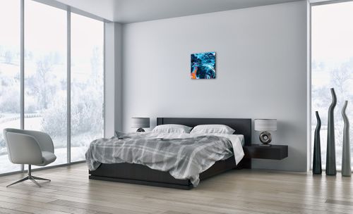Obraz Na Płótnie - Abstrakcja Błękit  - 40X40 Cm - Ac40X40-4085 na Arena.pl