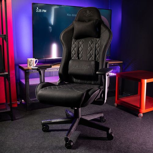 Fotel Gamingowy Biurowy Obrotowy Kubełkowy Krzesło Biurowe Czarny na Arena.pl