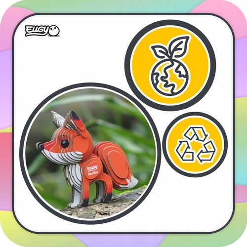 Lis Eugy. Eko Układanka Puzzle 3D na Arena.pl