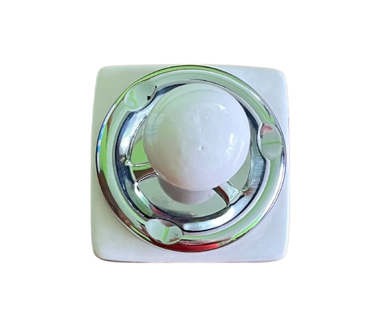 Popielniczka Zamykana Kwadratowa Ceramiczna Z Nadrukiem Banknotu 20 zdjęcie 2