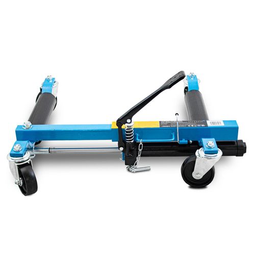 Wózek manewrowy hydrauliczny pod koła 4 sztuki niebieski na Arena.pl