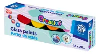 Farby do szkła Astra Creativo 12x20 ml