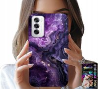 ETUI DO OPPO RENO12 PRO 5G - FIOLETOWY MARMUREK MODNE KOBIECE + FOLIA
