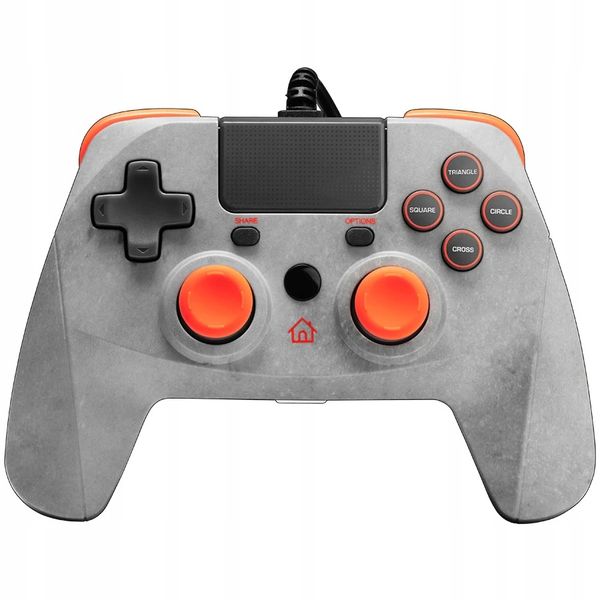 snakebyte game:pad 4 s rock (grey orange) zdjęcie 2