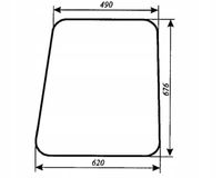 Szyba boczna - bok Massey Ferguson ciągnika MF-255 kabina Lubsko 2