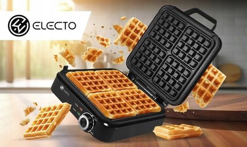 GOFROWNICA 4 DUŻE GOFRY REGULACJA TEMPERATURY NIEPRZYWIERAJĄCE PŁYTY na Arena.pl