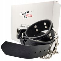 Skórzane kajdanki męskie na ręce z regulacją