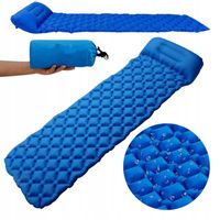 LEKKI MATERAC TURYSTYCZNY MATA 190X58CM DMUCHANY Z PODUSZKĄ PLASTER MIODU