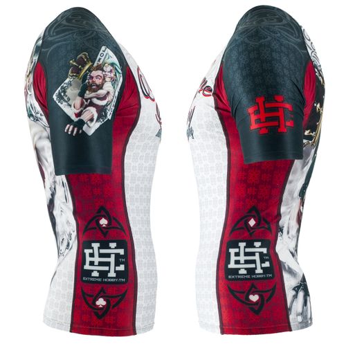 Short sleeve rashguard KILLERCARDS Rozmiar - M, Kolor - BIAŁY na Arena.pl