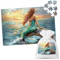 PUZZLE TRADYCYJNE - SYRENKI SYRENA SYRENY PODWODNY ŚWIAT - 110 el