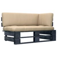 Ogrodowa sofa narożna z palet, impregnowane drewno sosnowe