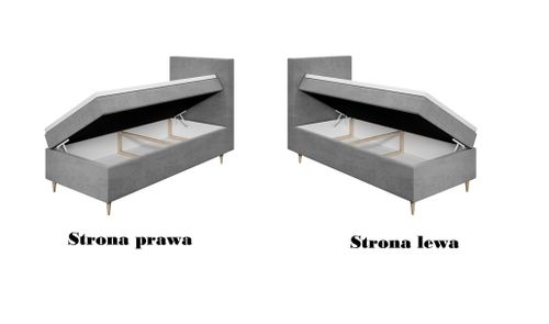 Łóżko kontynentalne jednoosobowe Paris 100cm x 200cm PRODUCENT na Arena.pl