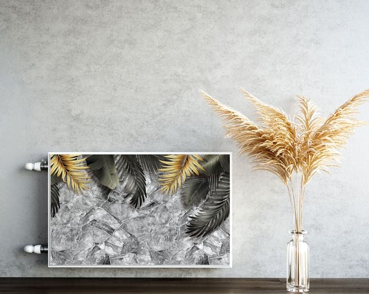 Mata MAGNETYCZNA Egzotyczne Liście Beton 3D 80cm x 60cm zdjęcie 5