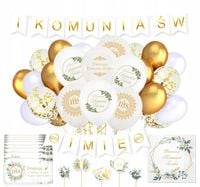 Dekoracje KOMUNIĘ podziękowania serwetki komunijne