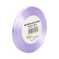 WSTĄŻKA SATYNOWA 6MM X 32M WS6-44 BREWIS JASNY LAWENDOWY