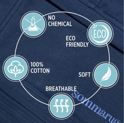 Szlafrok  bawełniany unisex z kapturem  zwany MICROFROTTE -NOWOŚĆ #VIP na Arena.pl
