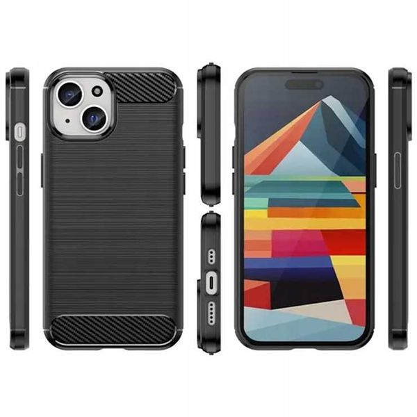 Spacecase Carbon Iphone 15 Plus Black zdjęcie 7