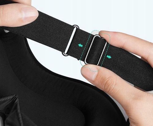 OPASKA NA OCZY DO SPANIA MASKA 3D REGULOWANA LEKKA 100% ZACIEMNIENIA CZARNA na Arena.pl