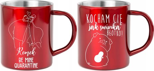 Kubek metalowy z grawerem PREZENT na Dzień Kobiet na Arena.pl