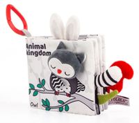 KX5640 Książeczka sensoryczna miękka ogony zwierząt sowa