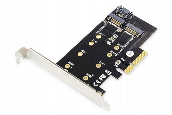Digitus Kontroler M.2 NGFF/NVMe SSD PCIe3.0 SATA zdjęcie 1