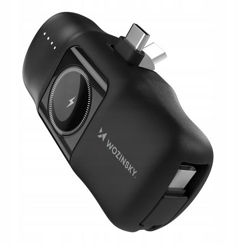 Mini powerbank Wozinsky WF16-YCS 5000mAh 15W USB-C z wbudowanym kablem USB- na Arena.pl