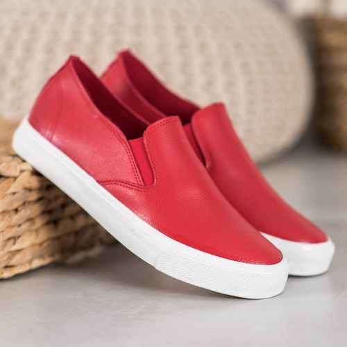 Czerwone Trampki Slip On r.40 na Arena.pl