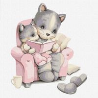 ”Opowieści Na Noc” 30X30Cm  Koty  Kho2398