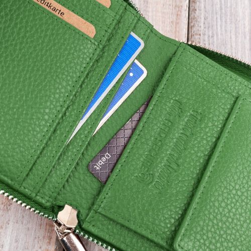 portfel damski skórzany na suwak zielony rfid paolo peruzzi t-139-gb na Arena.pl