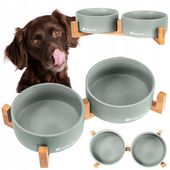 MISKI CERAMICZNE DLA PSA NA STOJAKU MISKI DLA KOTA MISKA DLA PSA