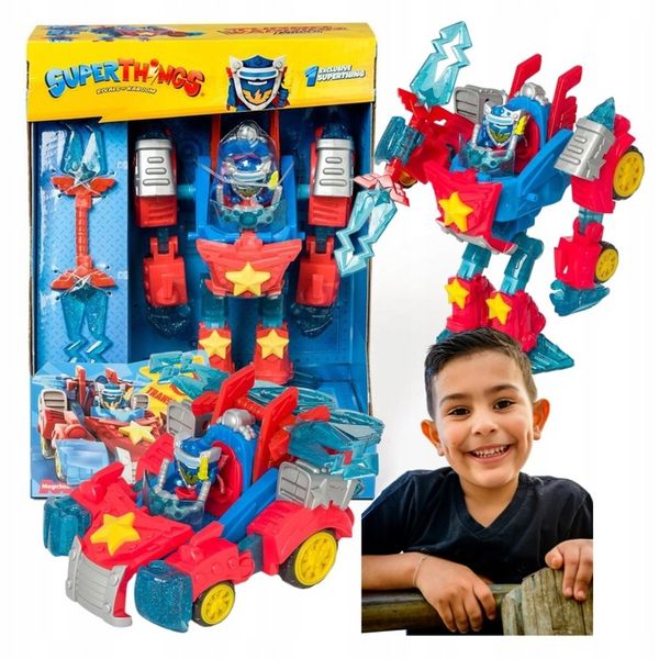 SUPERTHINGS Turbo Warrior Power – Robot eroe trasformabile