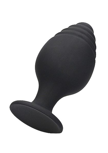 Rippled Butt Plug Set - Black zdjęcie 5
