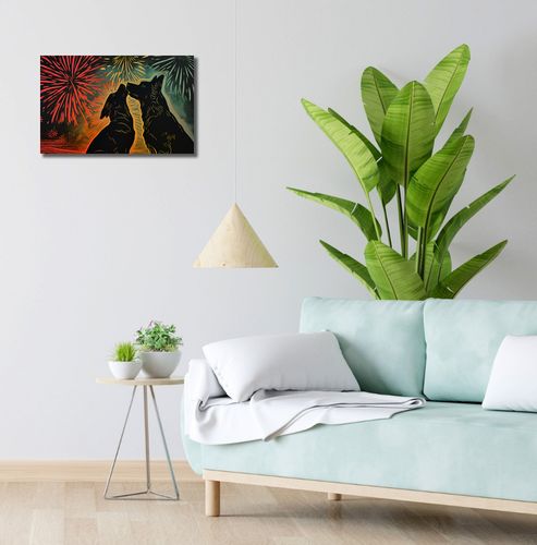 Obraz 50x30cm Psi Uścisk na Arena.pl