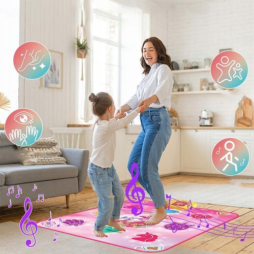 JEDNOROŻEC MATA DO TAŃCA MUZYCZNEGO DLA DZIECI 5 TRYBÓW 3 POZIOMY 100x87cm na Arena.pl