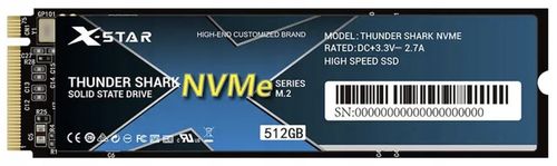 Dysk SSD X-Star Thunder Shark NVMe 512GB M.2 PCIe 2280 na Arena.pl