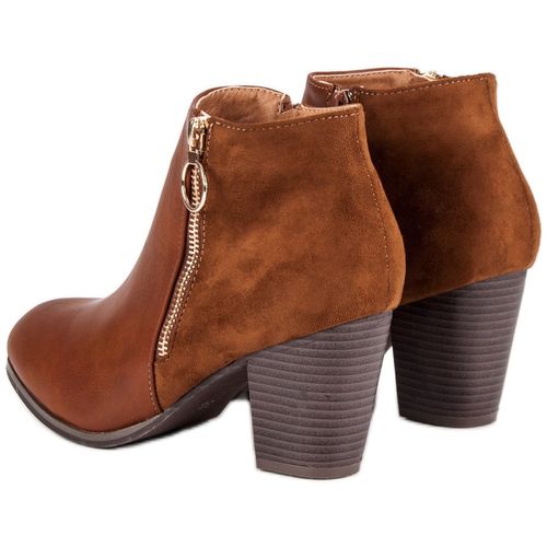 Jesienne camelowe botki r.38 na Arena.pl