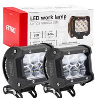 2x Lampa robocza LED halogen Szperacz 18W AMIO-02431 24 6LED AWL17 12V/24V