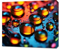 Obraz 70x60cm Krople Bliskiej Wody