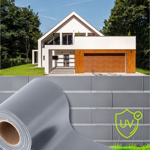 TAŚMA OGRODZENIOWA JASNOSZARA 19x35m OSŁONA NA OGRODZENIE PANELOWE PŁOT +UV na Arena.pl