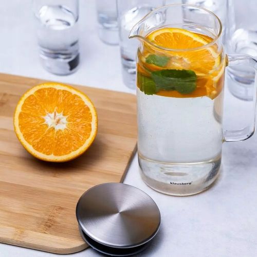 Dzbanek Szklany 1,5 L Pojemnik na WODĘ LEMONIADĘ herbatę MROŻONĄ sok Napoje na Arena.pl